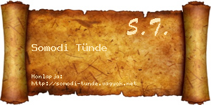 Somodi Tünde névjegykártya